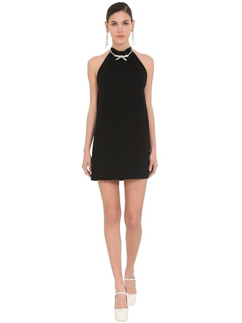 miu miu black mini dress|Women's Miu Miu Little Black Dresses Sale .